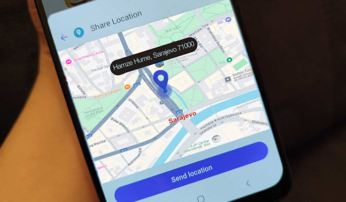 Dijeljenje lokacije u Viber aplikaciji