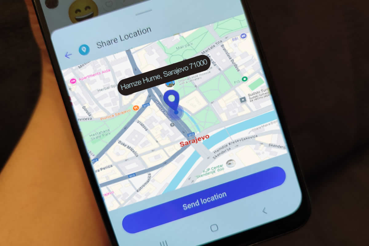Dijeljenje lokacije u Viber aplikaciji