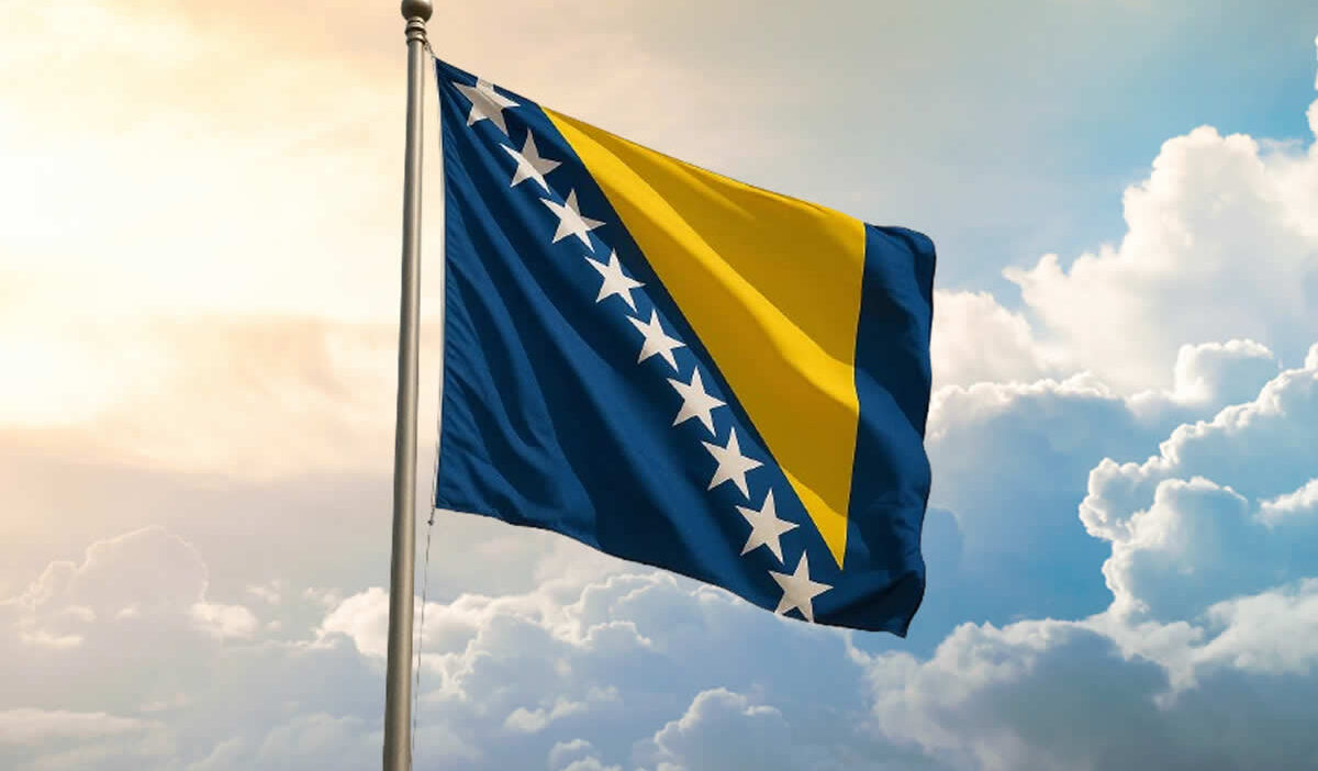 karta zastava država Bosna i Hercegovina