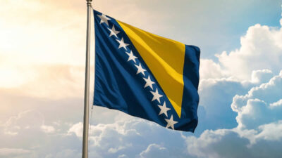 karta zastava država Bosna i Hercegovina