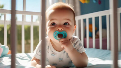 krevet za djecu bebe model drvo metal boja zaštita cucla duda