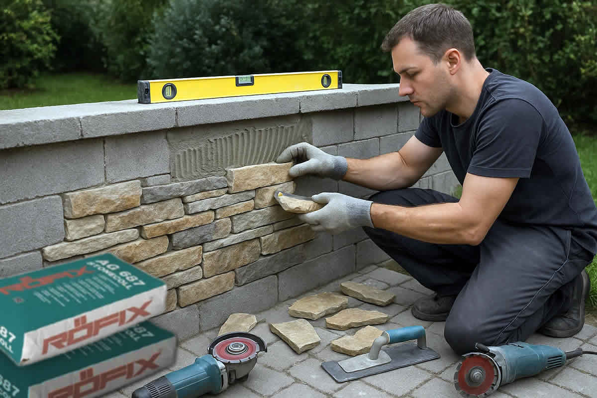 cijena postavljanja kamen m2 dekorativni prirodni fugiranje granit lomljeni malter fleksa vreće