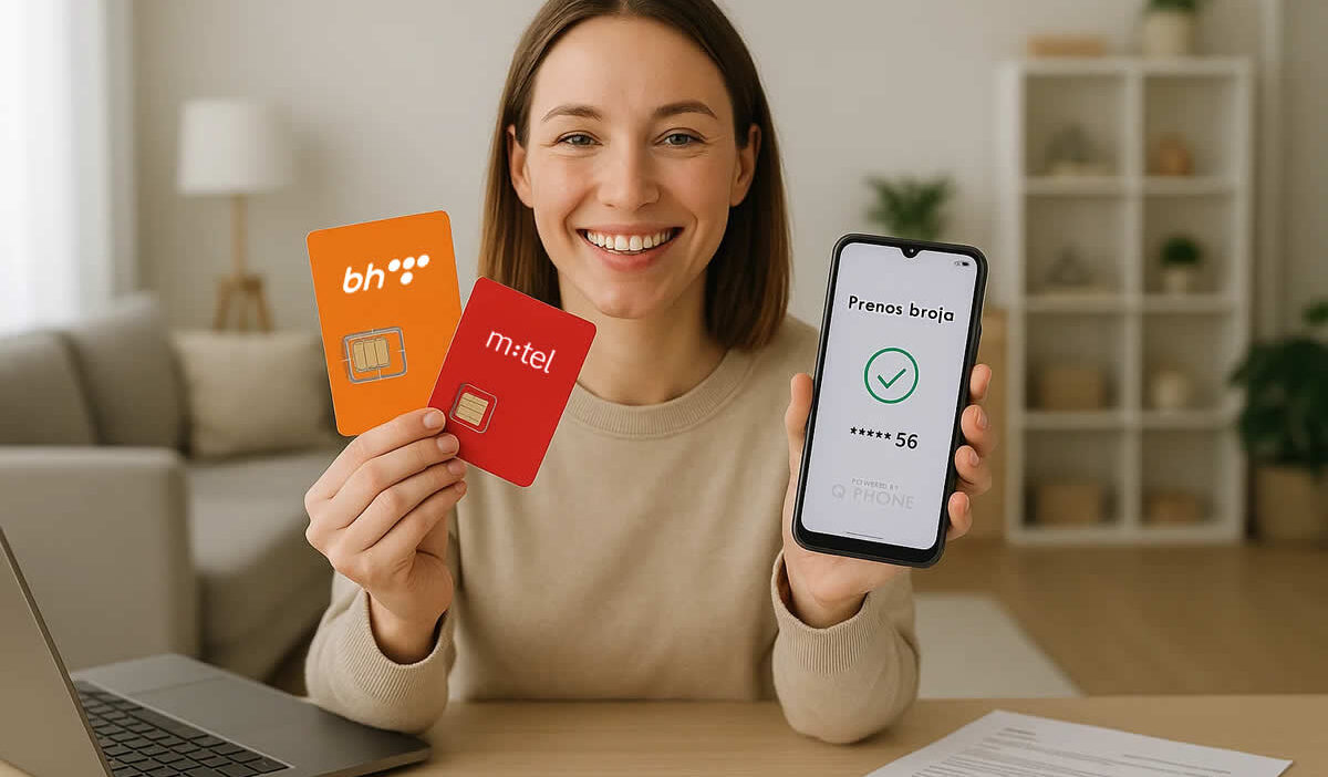 kako prebaciti broj drugu mrežu zadržati isti online sim kartica žena bh telecom mtel eronet