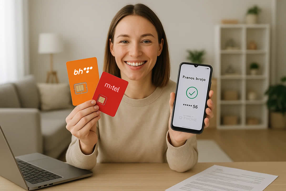 kako prebaciti broj drugu mrežu zadržati isti online sim kartica žena bh telecom mtel eronet