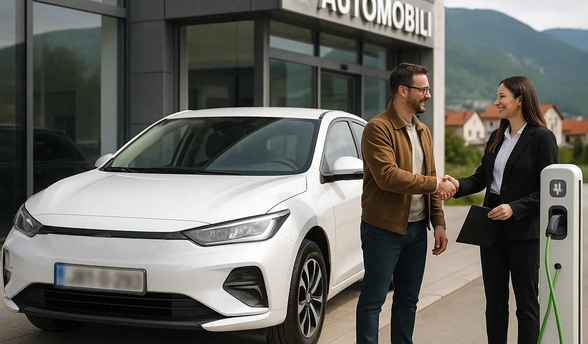 kupovina električnog automobila baterija punjač domet servis subvencije bih rukovanje salon