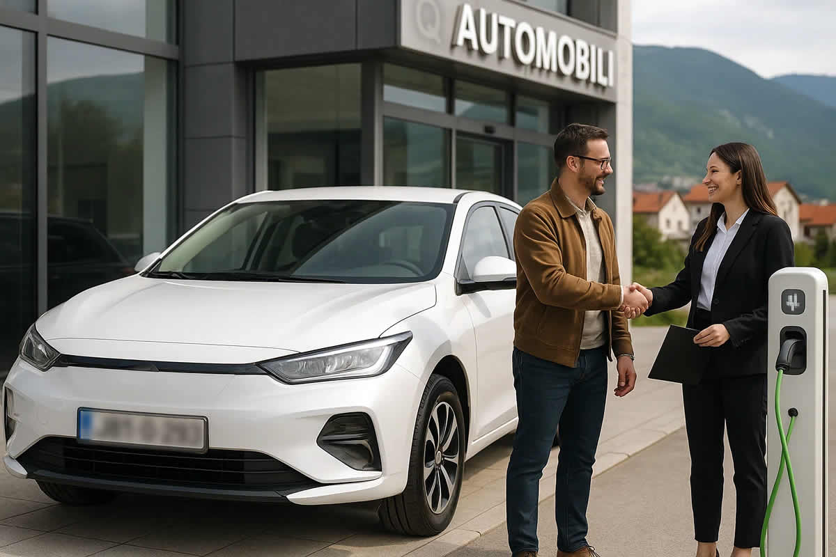kupovina električnog automobila baterija punjač domet servis subvencije bih rukovanje salon