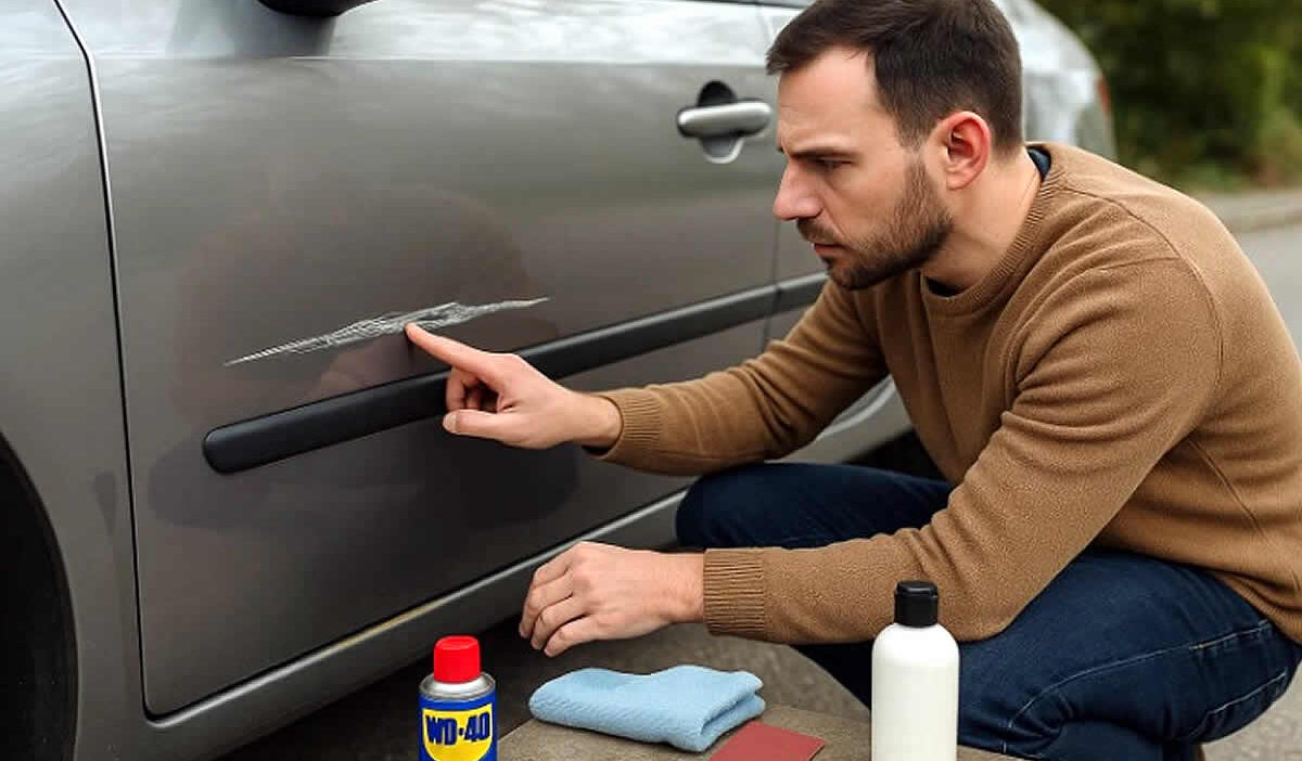 kako popraviti ogrebotine auto boja lak cerijum oksid turtle wax wd-40 mikrofiber krpa