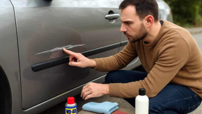 kako popraviti ogrebotine auto boja lak cerijum oksid turtle wax wd-40 mikrofiber krpa