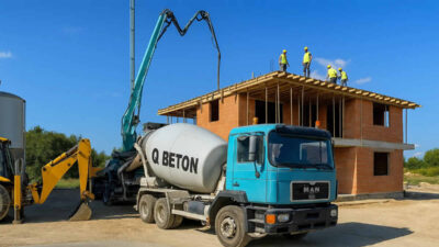 cijena betonske ploče m2 temeljna međuspratna armirana mikser radnici šalovanje sprat oplata kubik
