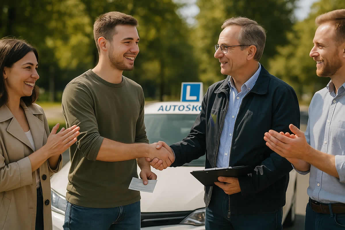 cijena polaganja vozačkog ispita troškovi komisija kandidat testovi rate taksa autoškola poligon