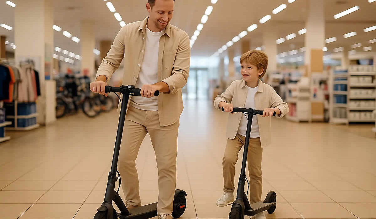 jeftini električni romobili cijene modeli kupiti baterija brzina domet garancija led rasvjeta rate skuteri otac sin