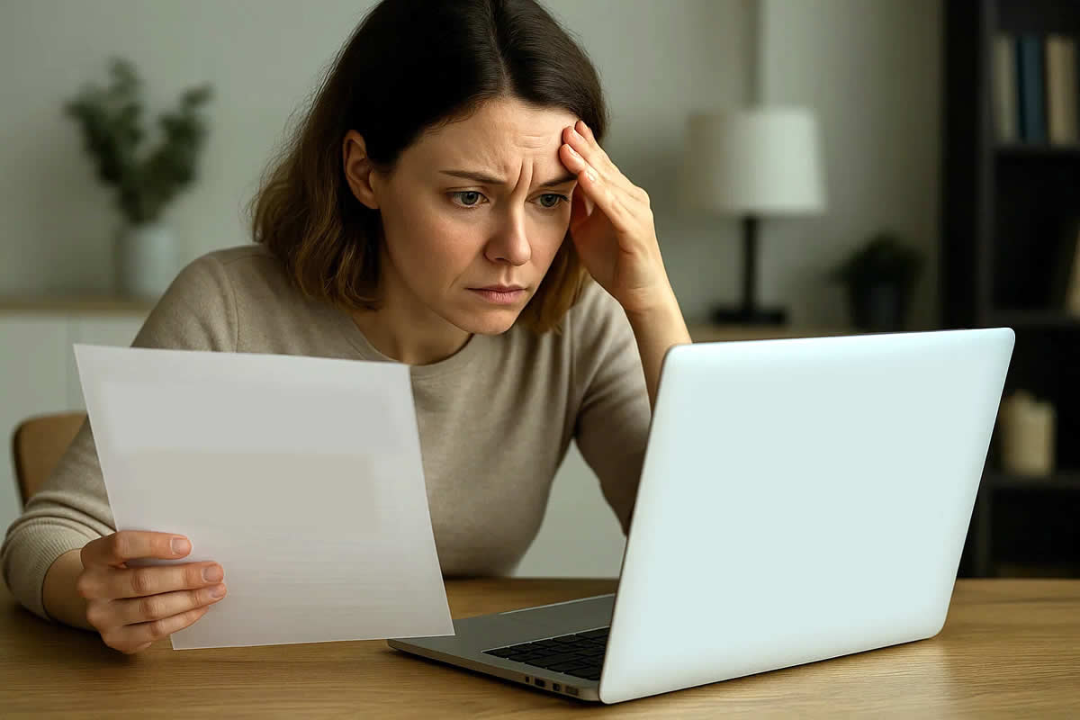 kako provjeriti da li sam prijavljen pio zdravstveno porez rad na crno poslodavac potvrda inspekcija žena laptop zabrinuta