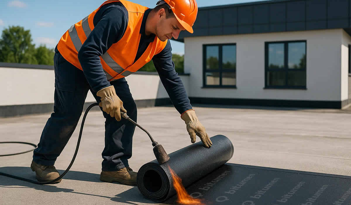 hidroizolacija ravnog krova terase cijena bitumen kvadrat tekuće membrane epdm pvc plamenik rolna radnik prokišnjavanje