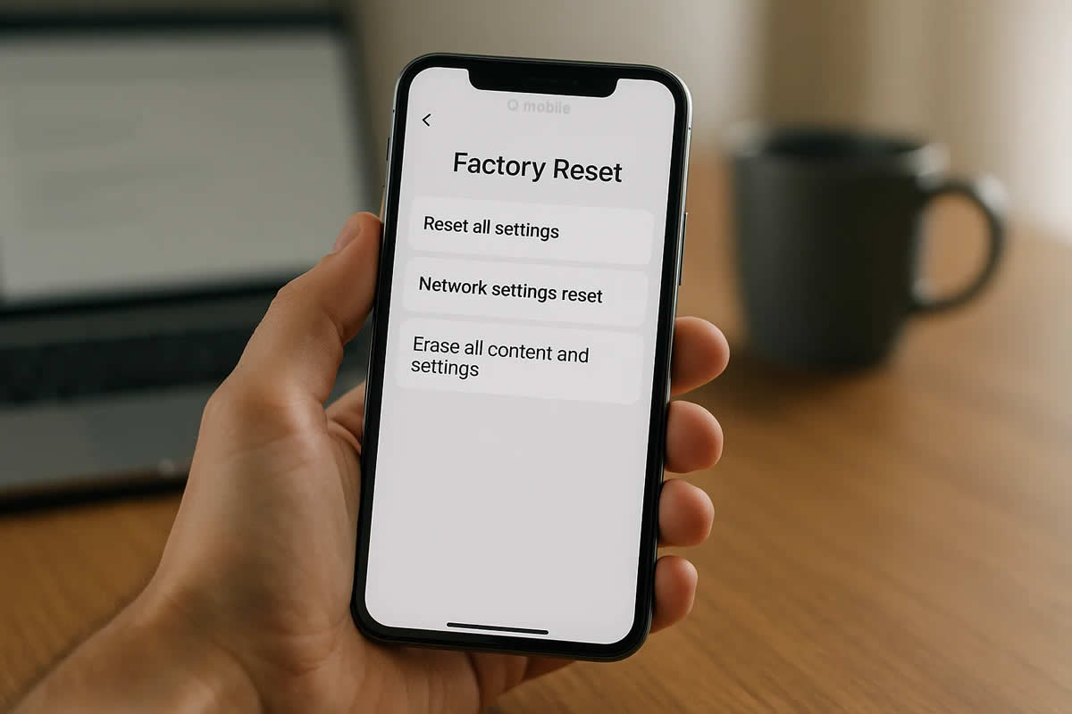 kako resetovati telefon fabrička podešavanja android iphone backup reset mobitel ruka servis