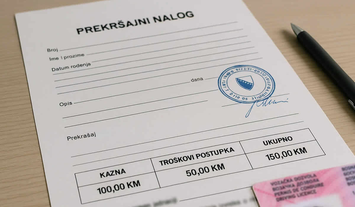 molba za smanjenje kazne saobraćajni prekršaj obrazac nalog plaćanje brzina rate zastara pečat vozačka dozvola