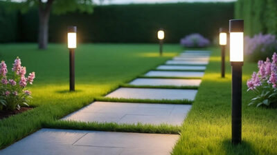 jeftine solarne lampe dvorište cijene kupiti modeli led dekorativne paneli reflektori staza mrak trava