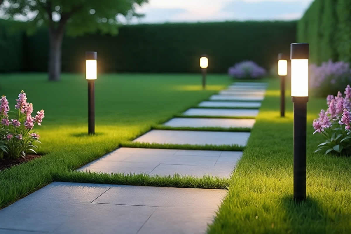 jeftine solarne lampe dvorište cijene kupiti modeli led dekorativne paneli reflektori staza mrak trava