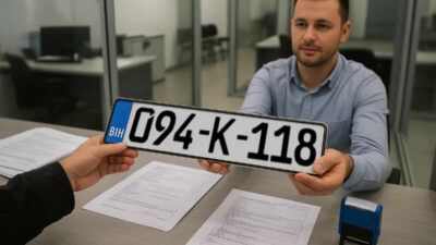 odjava vozila koliko košta takse obrasci uputstva bih registracija tablica povratak šalter kazna prodaja