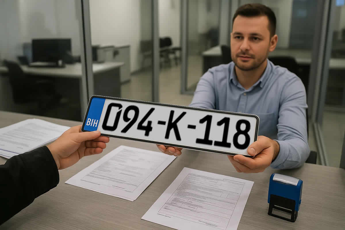 odjava vozila koliko košta takse obrasci uputstva bih registracija tablica povratak šalter kazna prodaja