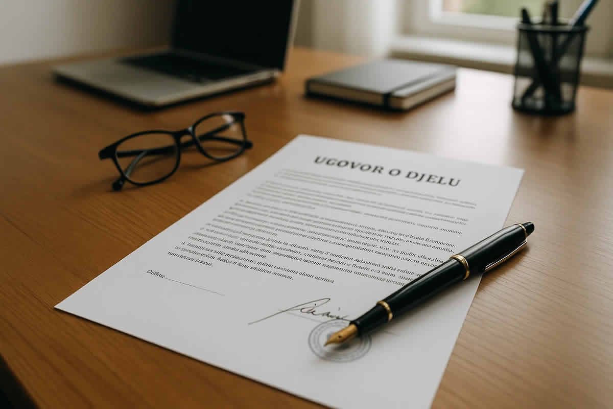 ugovor o djelu besplatan primjer word pdf obrazac preuzimanje download izvođač naručilac potpis porez raskid