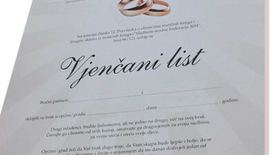 gdje izvaditi vjenčani list vodič online cijena rok matičar apostile ovjera prevod punomoć taksa zahtjev