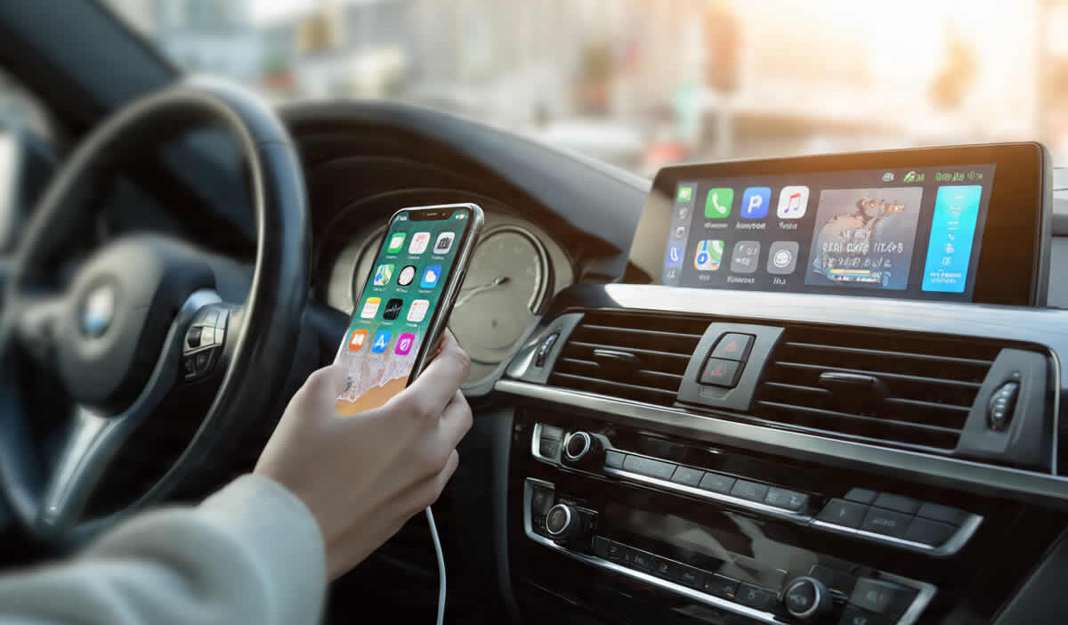 kako povezati telefon sa autom android apple carplay bluetooth usb aux kabel iphone siri mobitel golf samsung xiaomi infotainment konzola