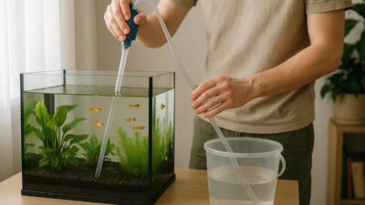 kako zamijeniti vodu u akvariju bez stresa ribice savjeti trikovi amonijak kondicioner filter biljke temperatura rasvjeta