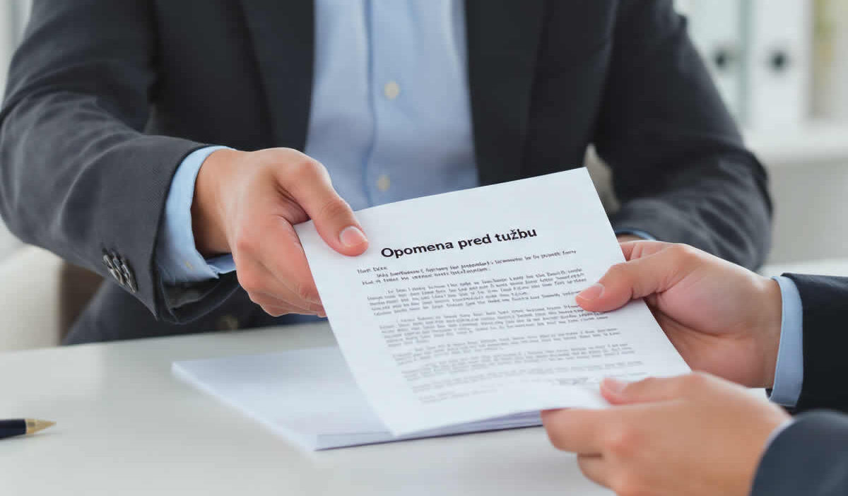 opomena pred tužbu značenje slanje pdf word obrazac primjer vjerovnik dostava rokovi zastara pečat potpis