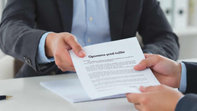 opomena pred tužbu značenje slanje pdf word obrazac primjer vjerovnik dostava rokovi zastara pečat potpis