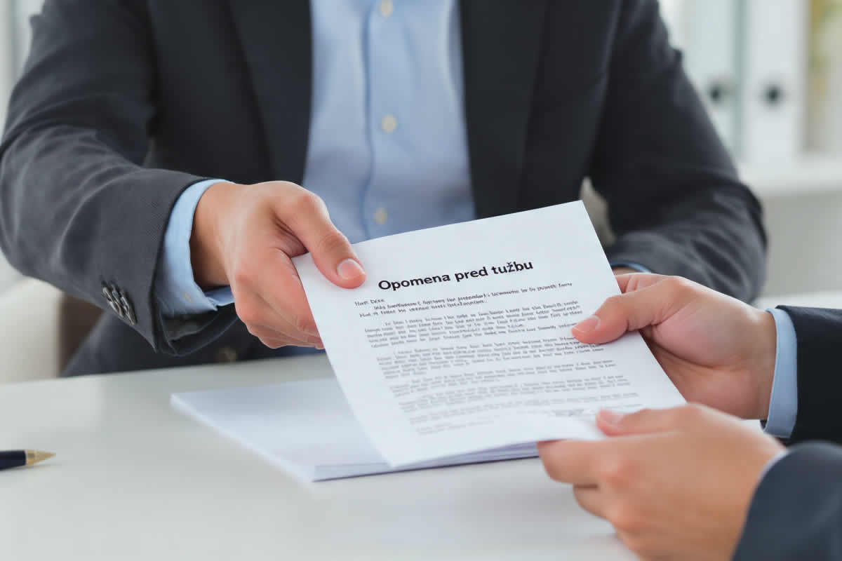 opomena pred tužbu značenje slanje pdf word obrazac primjer vjerovnik dostava rokovi zastara pečat potpis