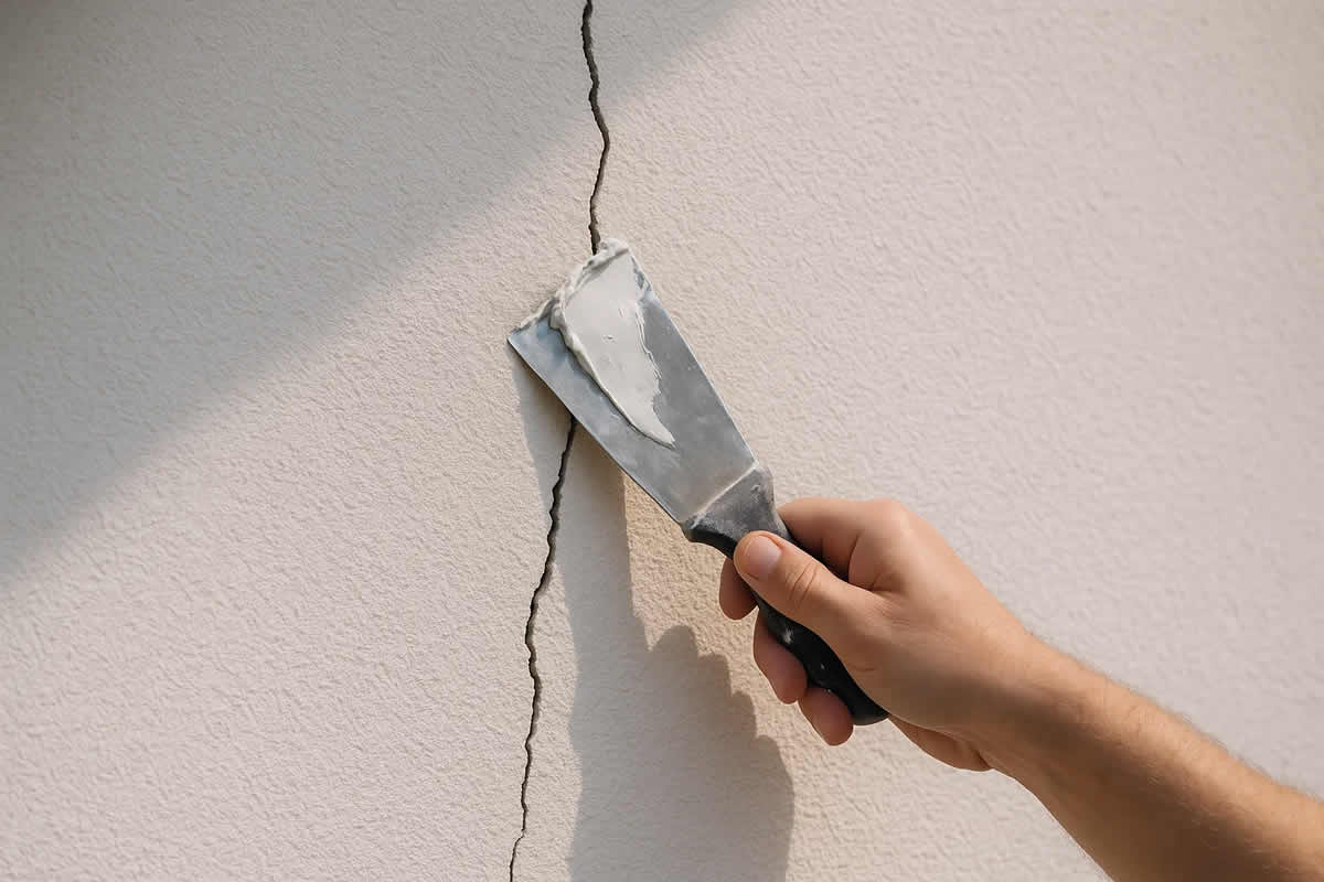 pukotine na fasadi sanacija opasne kako popraviti izolacija mrežica silikon stiropor temperatura premaz spahtla čišćenje ruka