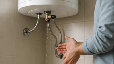 bojler curi uzrok curenje voda zaustaviti cijevi crijevo kamenac servisiranje popravak struja sigurnosni ventil termometar brtva