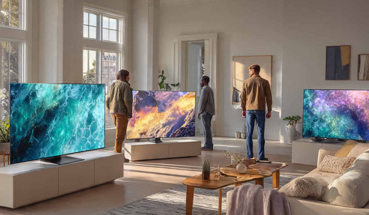 razlika između led qled oled televizori izabrati crna boja burn-in crni petak hdr nanočestice lg samsung sony quantum dot osvjetljenje salon kupovina