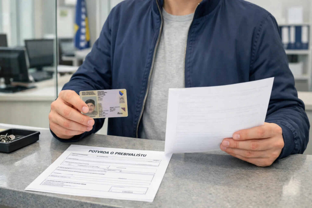 potvrda o prebivalištu kompletan vodič bosna i hercegovina hrvatska srbija lična karta pasoš banka cips online mup posao škola šalter