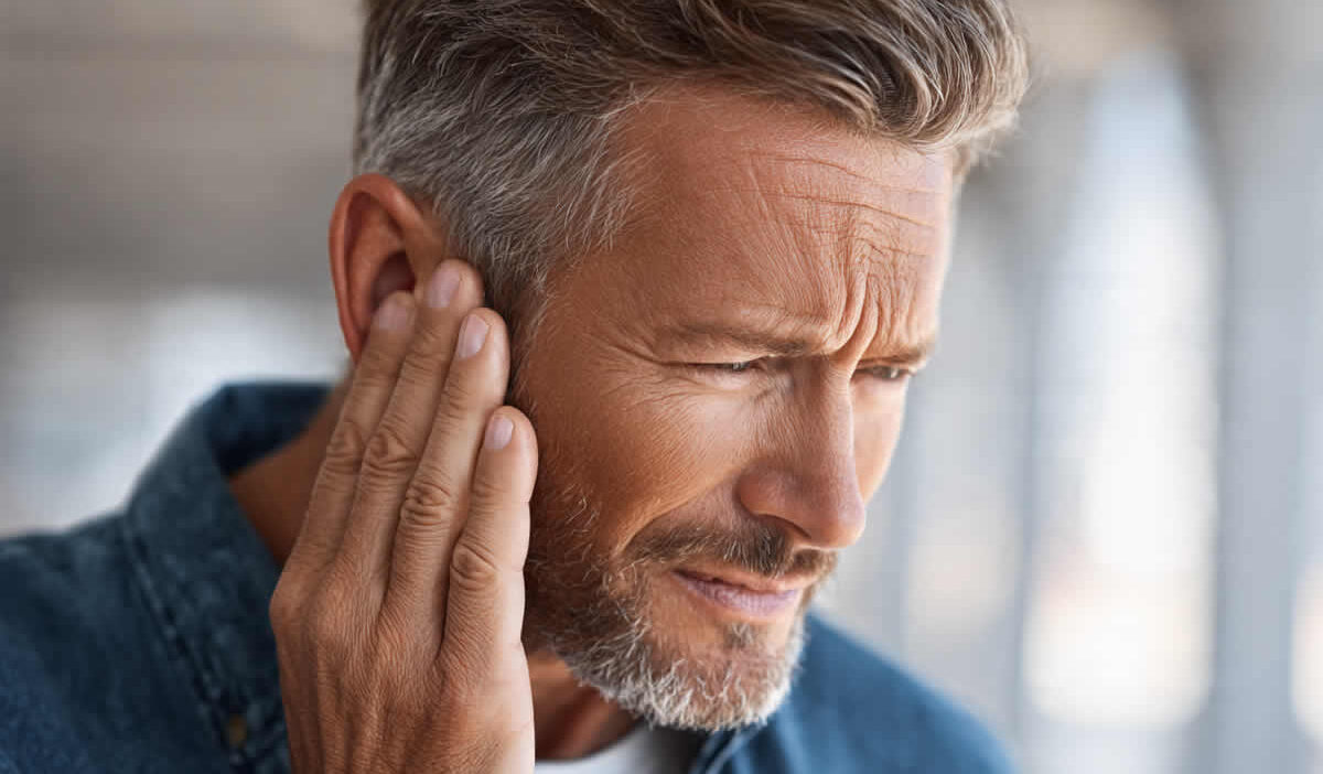 tinitus zujanje u ušima uzroci simptomi liječenje anksioznost cirkulacija glavobolja orl pritisak stres vrtoglavica muškarac