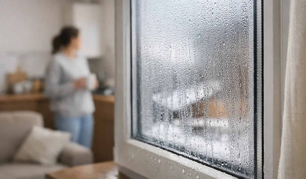 kondenzacija na prozorima zimi uzroci trajna rješenja kuhanje provjetravanje grijanje vlaga zdravlje žena prozor