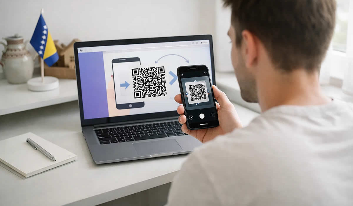 kako instalirati viber na PC povezati telefon qr kod sync muškarac aplikacija desktop greške