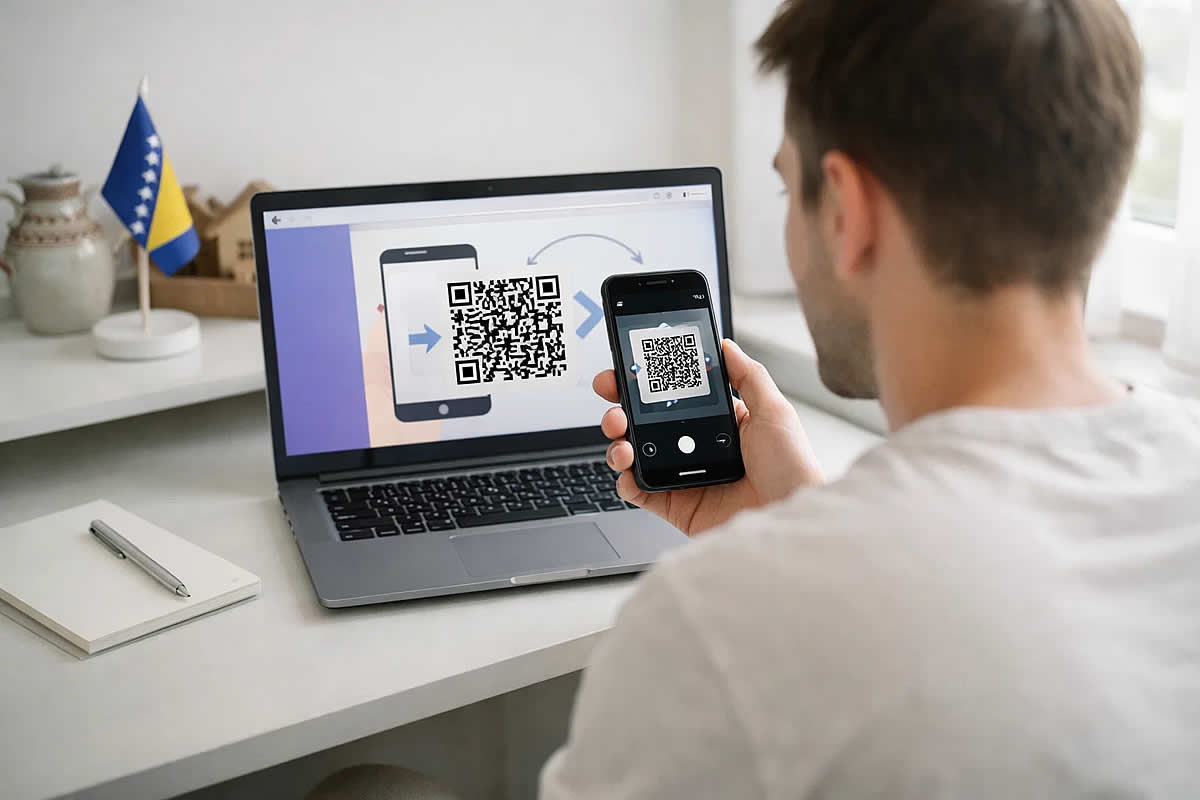kako instalirati viber na PC povezati telefon qr kod sync muškarac aplikacija desktop greške