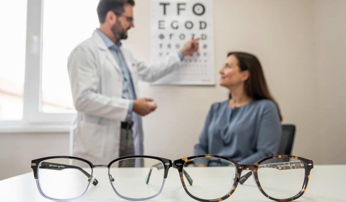 dioptrija minus plus pregled oftamolog autorefraktometar naočale hiperopija miopija progresivne dalekovidnost kratkovidnost